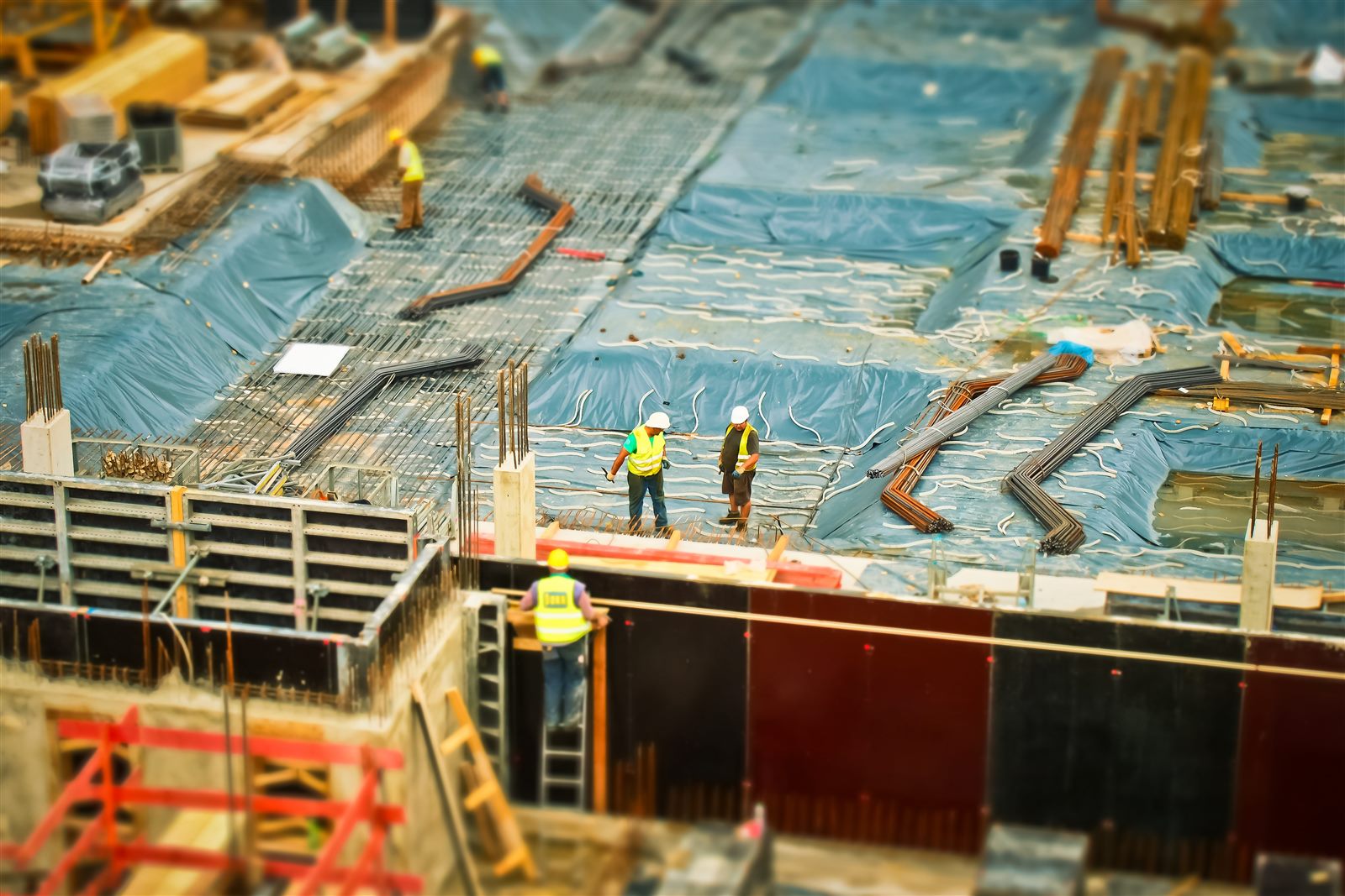 Drone progress photo of construction framing milestone from a consistent flight path
