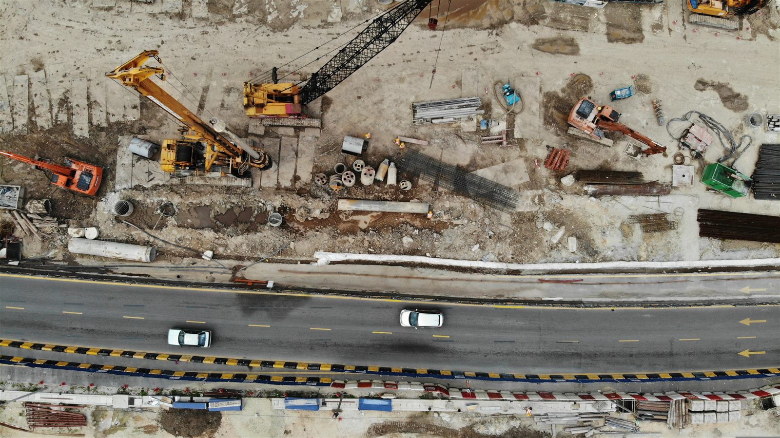 Aerial photo of completed building exterior for construction close-out documentation